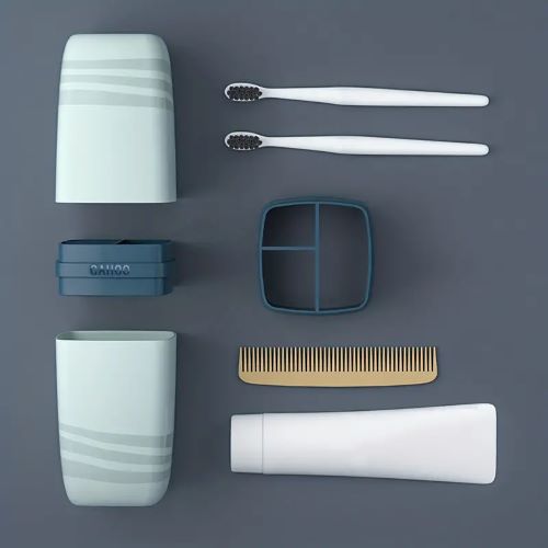 3 in 1 Portable Travel Toothbrush Case